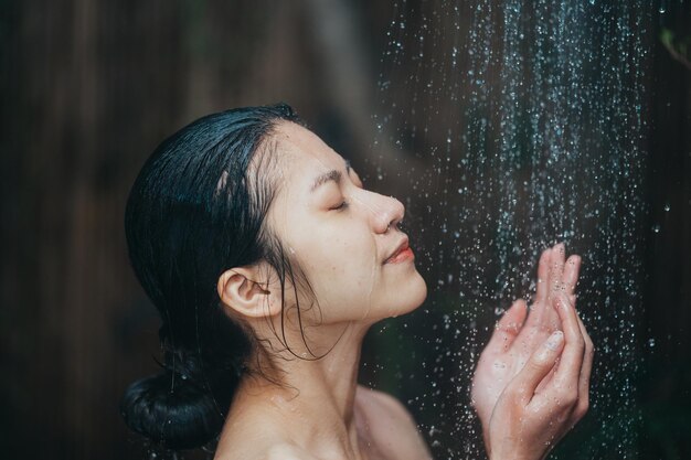 Asian Teen Shower